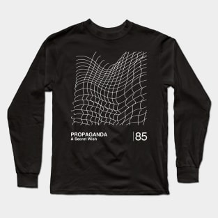 Propaganda / Minimalist Graphic Design Fan Artwork Long Sleeve T-Shirt